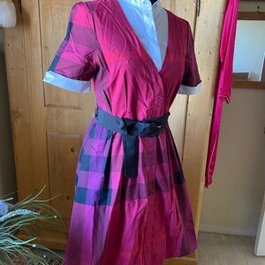 Red and Black Plaid Women's Dress